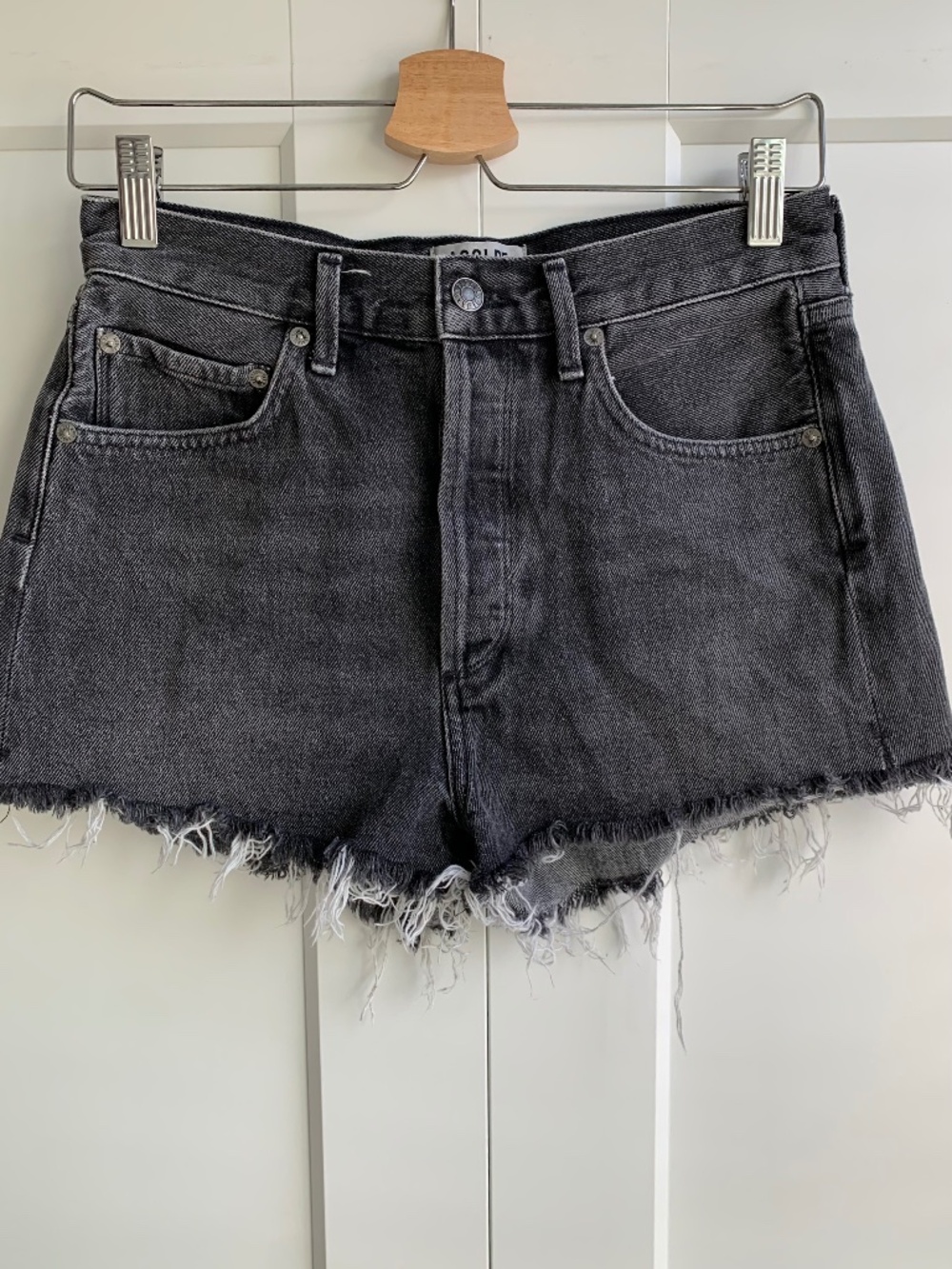 AGOLDE Denim Short Dark Gray Size 27 High Waisted